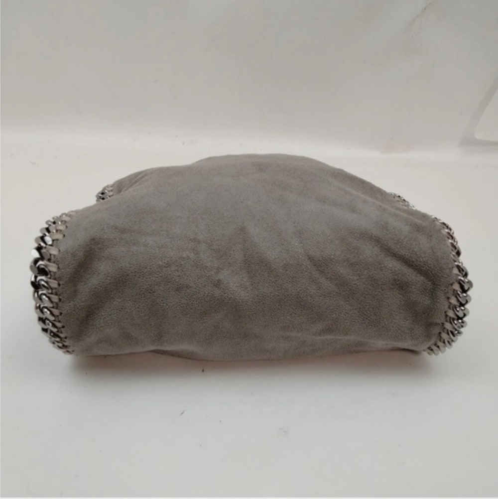 Stella McCartney Falabella Gray Vegan Suede Chain Crossbody Bag - Picture 3 of 14